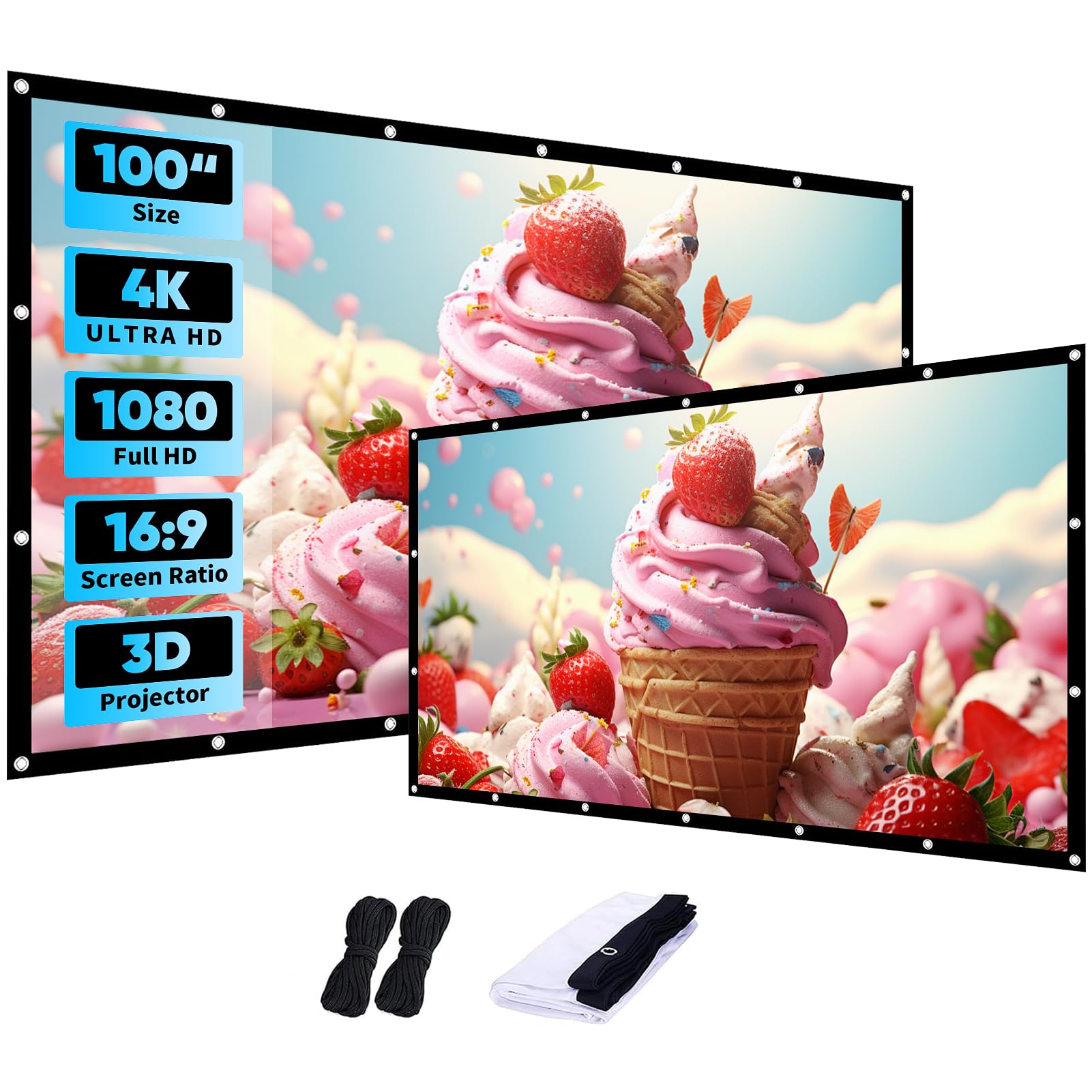 Amazon.co.jp: プロジェクター スクリーン 4K対応 1080PFHD対応